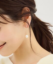 ROPE' PICNIC | チェーン/パールノンホールピアス(ピアス(両耳用))
