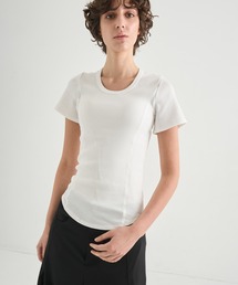 【CITY TOKYO/シティートウキョウ】Rib U Neck T/リブUネックTシャツ