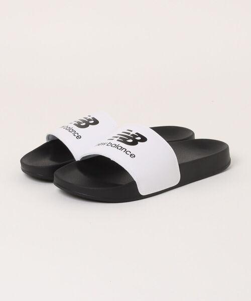 NEW BALANCE(ニューバランス)の「new balance ニューバランス 50 V1 SLIDE SANDAL【超軽量】メンズ シャワーサンダル(50V1スライドサンダル) SUF050W2 ホワイト/ブラック(サンダル・メンズ・ホワイト×ブラック・28.0cm/27.0cm/26.0cm/25.0cm)」の1枚目の写真