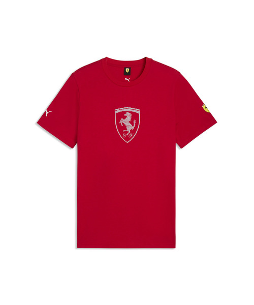 PUMA(プーマ)の「PUMA プーマ メンズ フェラーリ トーナル シールド 半袖 Tシャツ(Tシャツ/カットソー・メンズ・ブラック/レッド・X-SMALL/X-LARGE/SMALL/MEDIUM/LARGE)」の5枚目の写真