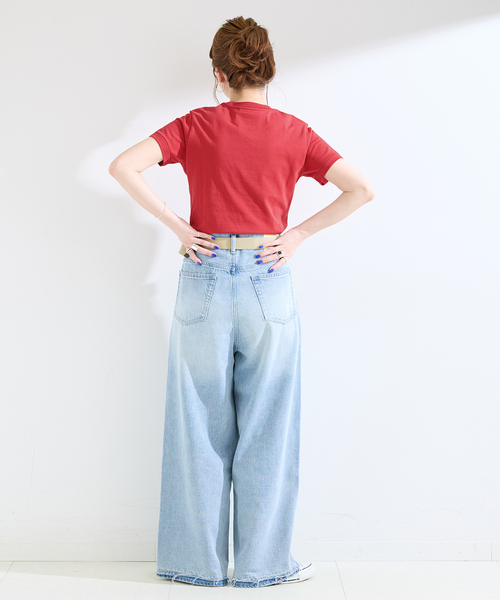 B.C STOCK(ベーセーストック)の「【WEB+一部店舗限定】MY NAME IS PETER / (W)MONEY T-SHIRTS(Tシャツ/カットソー・レディース・レッド/ホワイト・FREE)」の20枚目の写真