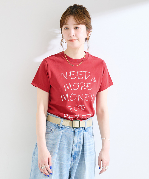 B.C STOCK(ベーセーストック)の「【WEB+一部店舗限定】MY NAME IS PETER / (W)MONEY T-SHIRTS(Tシャツ/カットソー・レディース・レッド/ホワイト・FREE)」の21枚目の写真