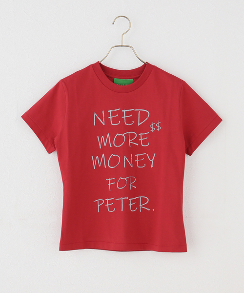 B.C STOCK(ベーセーストック)の「【WEB+一部店舗限定】MY NAME IS PETER / (W)MONEY T-SHIRTS(Tシャツ/カットソー・レディース・レッド/ホワイト・FREE)」の7枚目の写真