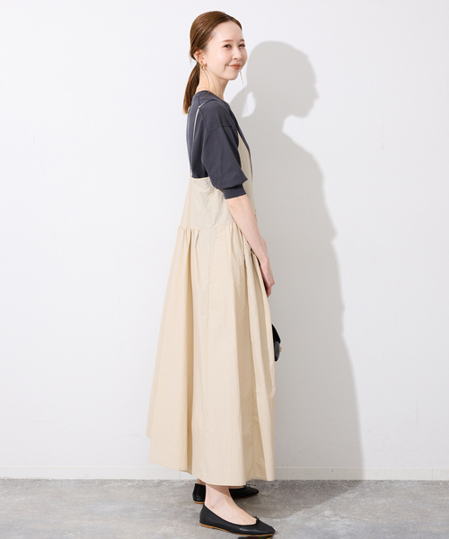 SLOBE IENA(スローブイエナ)の「タフタキャミワンピース(ワンピース・レディース・ブラック/ベージュ・FREE)」の22枚目の写真