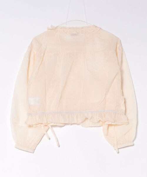 flower（フラワー）の「ギャザーポケットジャケット（ナイロンジャケット・レディース・ホワイト/アイボリー・FREE）」の3枚目の写真