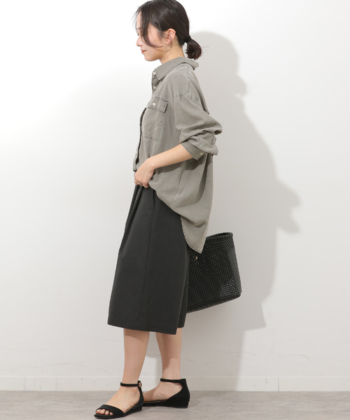 JOURNAL STANDARD relume(ジャーナルスタンダード レリューム)の「ガーメントダイオーバーサイズシャツ(シャツ/ブラウス・レディース・グレー/ブルー系その他/ベージュ/ピンク・FREE)」の7枚目の写真