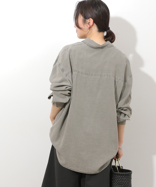 JOURNAL STANDARD relume(ジャーナルスタンダード レリューム)の「ガーメントダイオーバーサイズシャツ(シャツ/ブラウス・レディース・グレー/ブルー系その他/ベージュ/ピンク・FREE)」の13枚目の写真