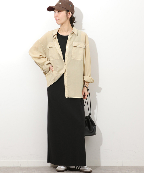 JOURNAL STANDARD relume(ジャーナルスタンダード レリューム)の「ガーメントダイオーバーサイズシャツ(シャツ/ブラウス・レディース・グレー/ブルー系その他/ベージュ/ピンク・FREE)」の14枚目の写真