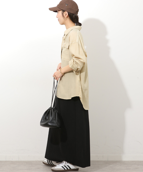 JOURNAL STANDARD relume(ジャーナルスタンダード レリューム)の「ガーメントダイオーバーサイズシャツ(シャツ/ブラウス・レディース・グレー/ブルー系その他/ベージュ/ピンク・FREE)」の15枚目の写真