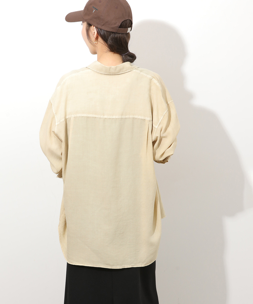 JOURNAL STANDARD relume(ジャーナルスタンダード レリューム)の「ガーメントダイオーバーサイズシャツ(シャツ/ブラウス・レディース・グレー/ブルー系その他/ベージュ/ピンク・FREE)」の20枚目の写真