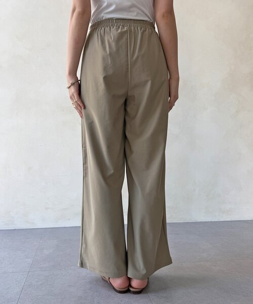 DouDou（ドゥドゥ）の「【WEB限定】6分袖スキッパーシャツ＋ワイドパンツ（セットアップ・レディース・モカ/ブラック・FREE）」の14枚目の写真