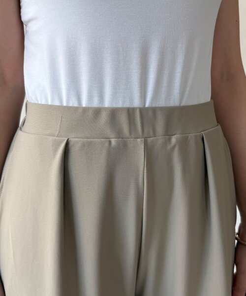 DouDou（ドゥドゥ）の「【WEB限定】6分袖スキッパーシャツ＋ワイドパンツ（セットアップ・レディース・モカ/ブラック・FREE）」の15枚目の写真