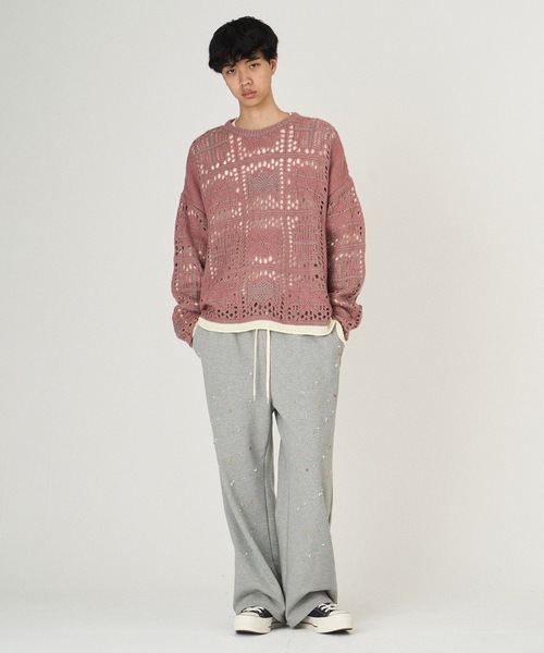 DISCOVERED（ディスカバード）の「MOHAIR LACE KNIT（ニット/セーター・メンズ・ブラック/ホワイト/ピンク・1/3）」の11枚目の写真