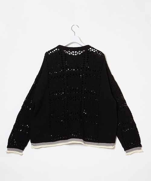 DISCOVERED（ディスカバード）の「MOHAIR LACE KNIT（ニット/セーター・メンズ・ブラック/ホワイト/ピンク・1/3）」の13枚目の写真