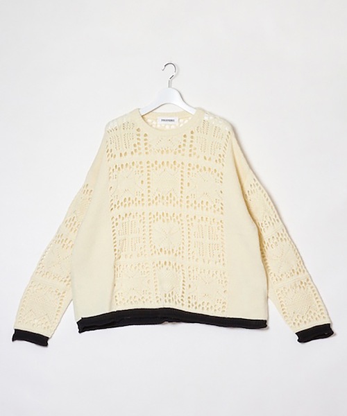 DISCOVERED（ディスカバード）の「MOHAIR LACE KNIT（ニット/セーター・メンズ・ブラック/ホワイト/ピンク・1/3）」の16枚目の写真