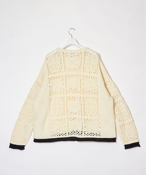 DISCOVERED（ディスカバード）の「MOHAIR LACE KNIT（ニット/セーター・メンズ・ブラック/ホワイト/ピンク・1/3）」の17枚目の写真