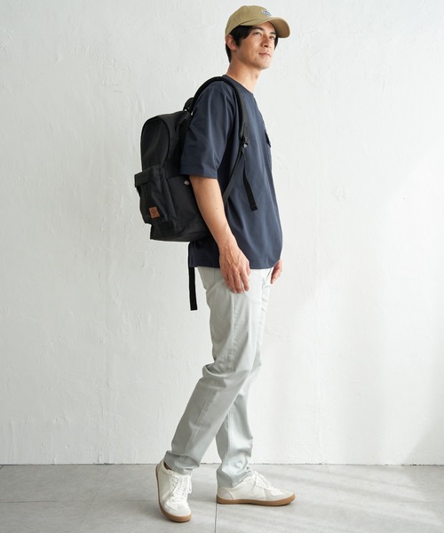 ikka（イッカ）の「【吸水速乾】冷感メッシュ5分袖アウターT（Tシャツ/カットソー・メンズ・グレー/ブラック/ベージュ/ネイビー・XL/L/M/S）」の22枚目の写真