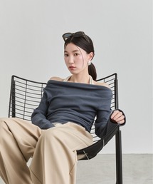 Off-Shoulder Rib Top / オフショルダーリブトップス