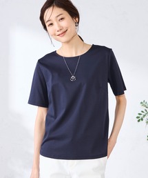 GALLORIA | 【キレメクカットソー】UVカット・接触冷感 クルーネックTシャツ(Tシャツ/カットソー)