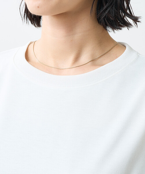 FREAK'S STORE(フリークスストア)の「<接触冷感/UV> AIRDRY HIGHCOOL フレンチスリーブTシャツ(Tシャツ/カットソー・レディース・ピンク/ブラック/ブルー/オフホワイト/モカ・MEDIUM/SMALL)」の15枚目の写真