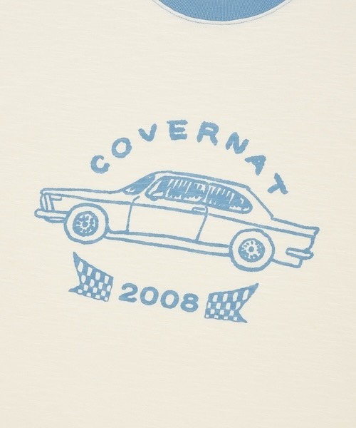 COVERNAT(カバーナット)の「SLUB VINTAGE CAR GRAPHIC T-SHIRT(Tシャツ/カットソー・メンズ・アイボリー/スカイブルー/杢グレー・SMALL/X-LARGE/LARGE/MEDIUM)」の11枚目の写真