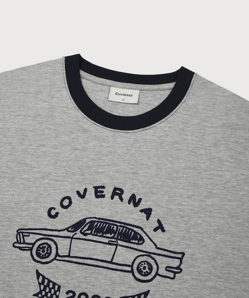 COVERNAT(カバーナット)の「SLUB VINTAGE CAR GRAPHIC T-SHIRT(Tシャツ/カットソー・メンズ・アイボリー/スカイブルー/杢グレー・SMALL/X-LARGE/LARGE/MEDIUM)」の17枚目の写真