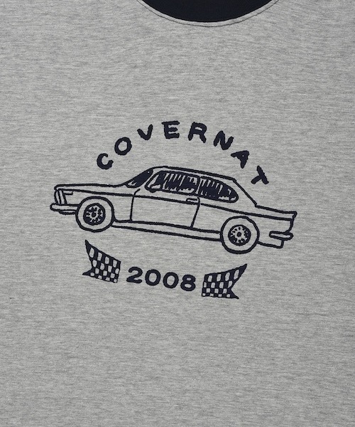 COVERNAT(カバーナット)の「SLUB VINTAGE CAR GRAPHIC T-SHIRT(Tシャツ/カットソー・メンズ・アイボリー/スカイブルー/杢グレー・SMALL/X-LARGE/LARGE/MEDIUM)」の18枚目の写真
