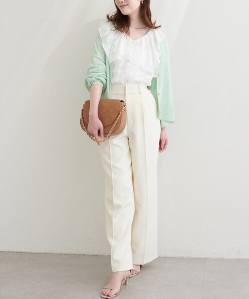 natural couture（ナチュラルクチュール）の「オパールフラワーシアーブラウス（シャツ/ブラウス・レディース・ブラック/ピンク/ラベンダー/ミント/オフホワイト・FREE）」の21枚目の写真