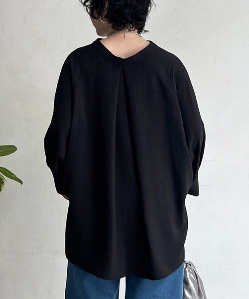 un dix cors(アンディコール)の「麻ライクVネックスキッパーブラウス(シャツ/ブラウス・レディース・ブラック/レッド/ホワイト系その他/イエロー・FREE)」の14枚目の写真