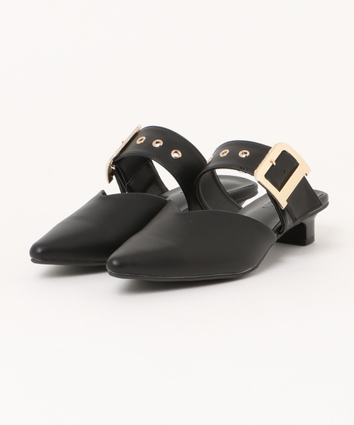 apres jour(アプレジュール)の「ミュールパンプス(パンプス・レディース・アイボリー/ブラック・MEDIUM/LARGE/SMALL/X-LARGE)」の2枚目の写真