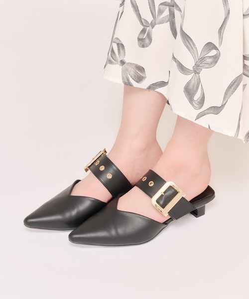 apres jour(アプレジュール)の「ミュールパンプス(パンプス・レディース・アイボリー/ブラック・MEDIUM/LARGE/SMALL/X-LARGE)」の3枚目の写真