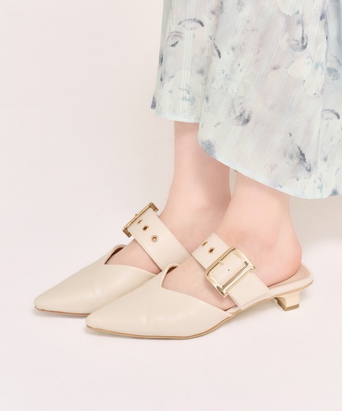 apres jour(アプレジュール)の「ミュールパンプス(パンプス・レディース・アイボリー/ブラック・MEDIUM/LARGE/SMALL/X-LARGE)」の4枚目の写真
