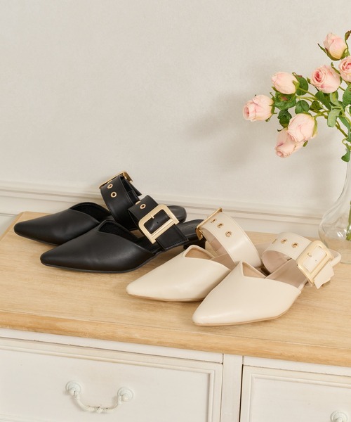 apres jour(アプレジュール)の「ミュールパンプス(パンプス・レディース・アイボリー/ブラック・MEDIUM/LARGE/SMALL/X-LARGE)」の7枚目の写真