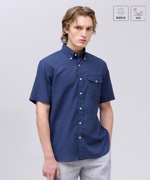 仕事でも使える【遮熱 / 高通気性】ハケメパッチフラップ 半袖シャツ / B.D.