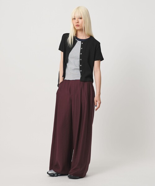 BEAUTY&YOUTH UNITED ARROWS(ビューティーアンドユースユナイテッドアローズ)の「コットン パターンメッシュ ショートスリーブ カーディガン ウォッシャブル(カーディガン/ボレロ・レディース・ライトブルー/ブラック/その他1/ホワイト/シャーベット・FREE)」の10枚目の写真