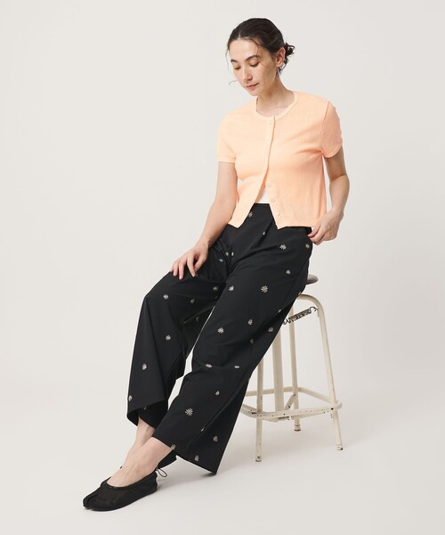 BEAUTY&YOUTH UNITED ARROWS(ビューティーアンドユースユナイテッドアローズ)の「コットン パターンメッシュ ショートスリーブ カーディガン ウォッシャブル(カーディガン/ボレロ・レディース・ライトブルー/ブラック/その他1/ホワイト/シャーベット・FREE)」の12枚目の写真