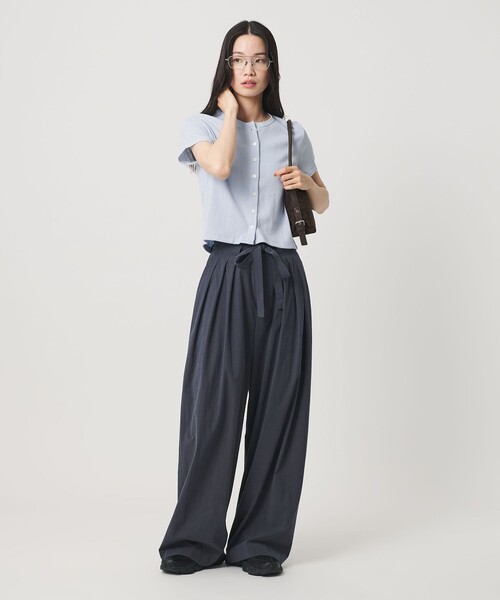 BEAUTY&YOUTH UNITED ARROWS(ビューティーアンドユースユナイテッドアローズ)の「コットン パターンメッシュ ショートスリーブ カーディガン ウォッシャブル(カーディガン/ボレロ・レディース・ライトブルー/ブラック/その他1/ホワイト/シャーベット・FREE)」の14枚目の写真