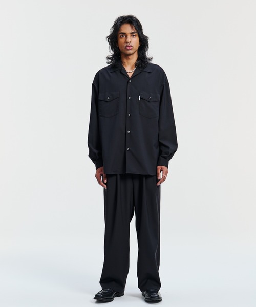 COOTIE PRODUCTIONS(クーティープロダクションズ)の「T/W L/S Scout Shirt(シャツ/ブラウス・メンズ・ブラック・X-LARGE/SMALL/LARGE/MEDIUM)」の2枚目の写真