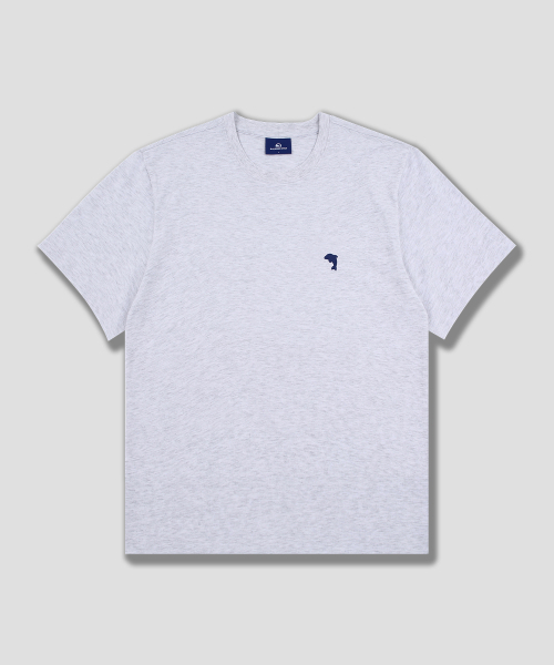 DOLPHIN WAVE APPAREL(ドルフィンウェーブアパレル)の「ドルフィンミニチェーン刺繍16番半袖Tシャツクールグレー(Tシャツ/カットソー・メンズ・その他・MEDIUM/LARGE/X-LARGE)」の1枚目の写真