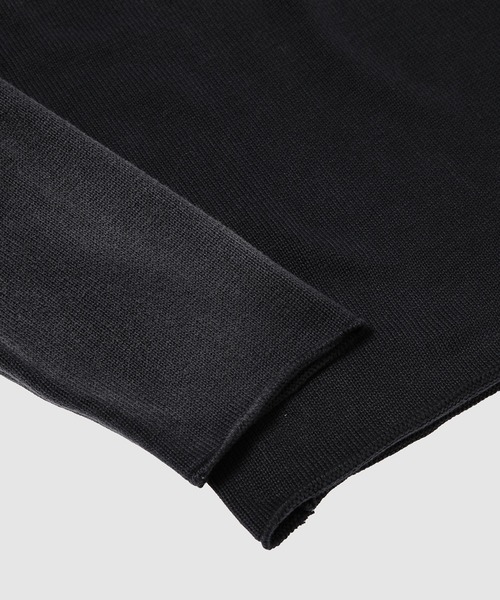 KHOKI（コッキ）の「Vintage-effect cotton knit pullover（ニット/セーター・メンズ・ブラック/グリーン/レッド・3）」の6枚目の写真