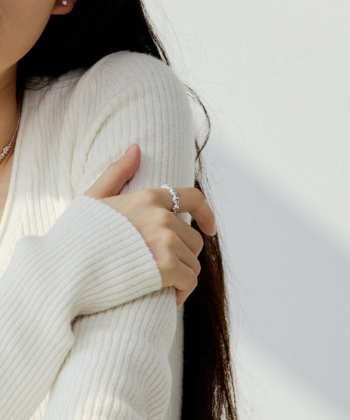 SILVERTAG（シルバータグ）の「BRF-26SS2 アクアマリンエーテルシルバーリング（リング・レディース・その他・FREE）」の4枚目の写真