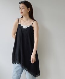 【Noka】ヴィンテージレースアシメキャミチュニック