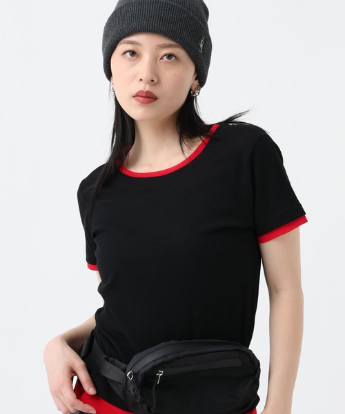 JEANASIS(ジーナシス)の「チュールレイヤーバイカラーTEE/782879(Tシャツ/カットソー・レディース・ブルー系その他/グレー系その他/ブラック系その他・FREE)」の2枚目の写真