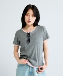 JEANASIS | チュールレイヤーバイカラーTEE/782879(Tシャツ/カットソー)