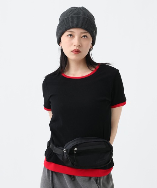 JEANASIS(ジーナシス)の「チュールレイヤーバイカラーTEE/782879(Tシャツ/カットソー・レディース・ブルー系その他/グレー系その他/ブラック系その他・FREE)」の9枚目の写真