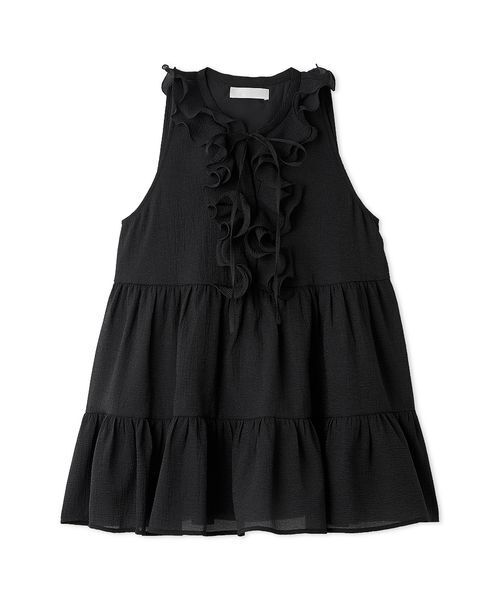 CELFORD（セルフォード）の「【WEB限定カラー】ラッフルフリルネックブラウス（シャツ/ブラウス・レディース・ブラック/ピンクベージュ/サックスブルー/ドット・F）」の15枚目の写真