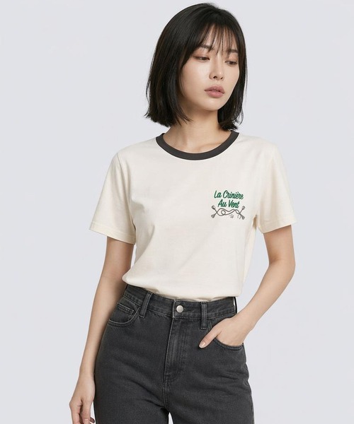 LEPSIM(レプシィム)の「HorseプリントT 668101(Tシャツ/カットソー・レディース・アイボリー/チャコールグレー/オフホワイト・FREE)」の15枚目の写真