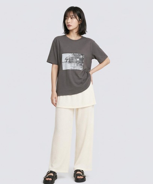 LEPSIM(レプシィム)の「HorseプリントT 668101(Tシャツ/カットソー・レディース・アイボリー/チャコールグレー/オフホワイト・FREE)」の20枚目の写真