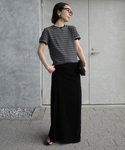 select MOCA（セレクトモカ）の「【サイズ展開】パイルIラインタイトスカート（スカート・レディース・ブラック系その他/ブラック/グレー/グレイッシュベージュ・LARGE/MEDIUM/SMALL）」の10枚目の写真