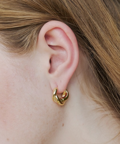 GIUNON(ジウノン)の「nickel free twist pierce / ニッケルフリーツイストピアス(ピアス(両耳用)・レディース・シルバー/ゴールド・FREE)」の13枚目の写真